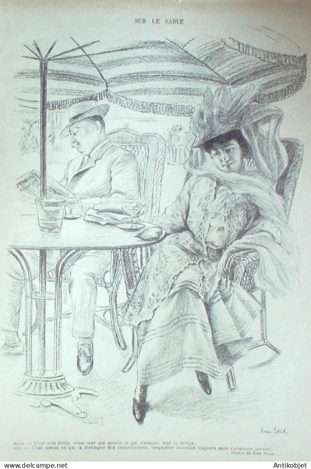 Le Rire 1908-07-11 # 284 Journal humoristique Ed.Originale Croisiere en Archipel