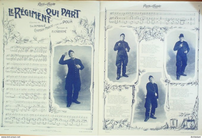 Paris qui chante 1904 n° 84 Dranem Polin Smart Carman Granville Martell Bérard