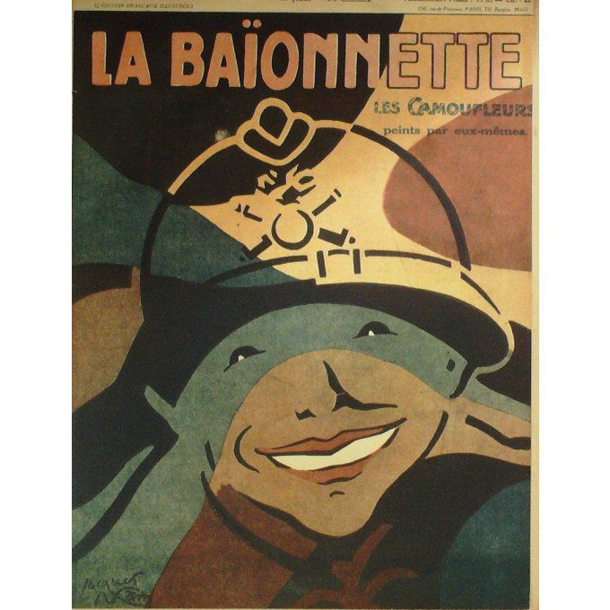 La Baïonnette 1917 n°112 (Les camoufleurs) NAM LEROY ROUBILLE MARS TRICK QUINT