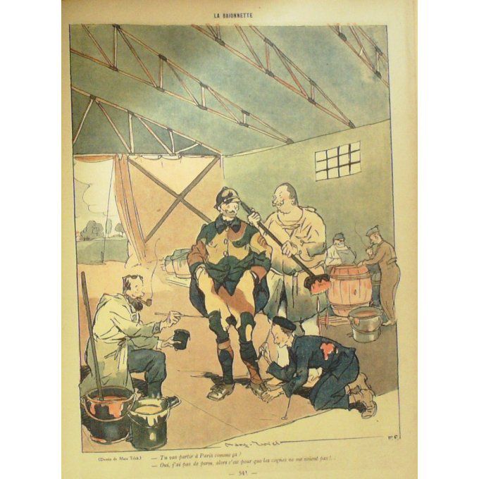 La Baïonnette 1917 n°112 (Les camoufleurs) NAM LEROY ROUBILLE MARS TRICK QUINT