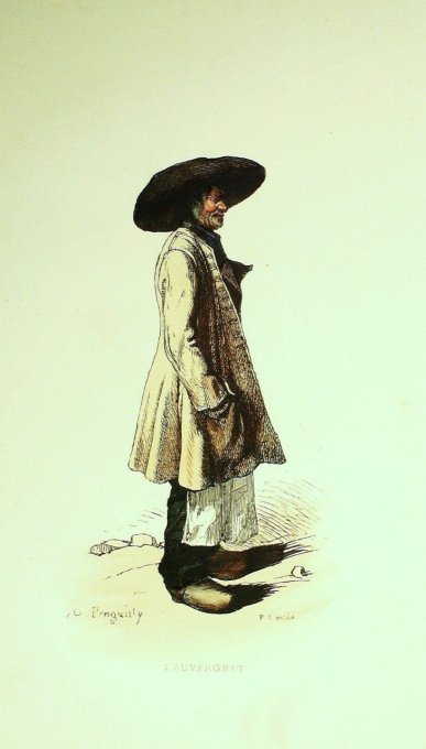 Auvergne-Rhône-Alpes Auvergnat Signée Penguilly1880