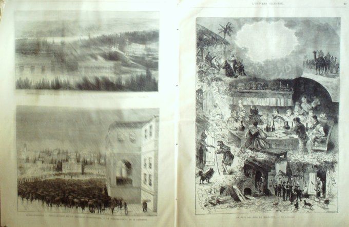 L'Univers illustré 1877 #1138 Turquie Constantinople Bulgarie Belgrade Normandie fête des rois