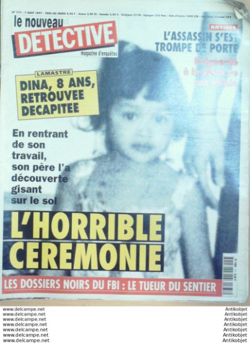 Détective 1997 # 777 Antibes Hyères Lamastre St-Dizier Clamecy Château-Chinon