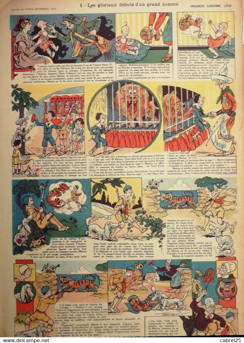 Les Glorieux Debuts d'un Grand Homme ( Gordinne Liège)