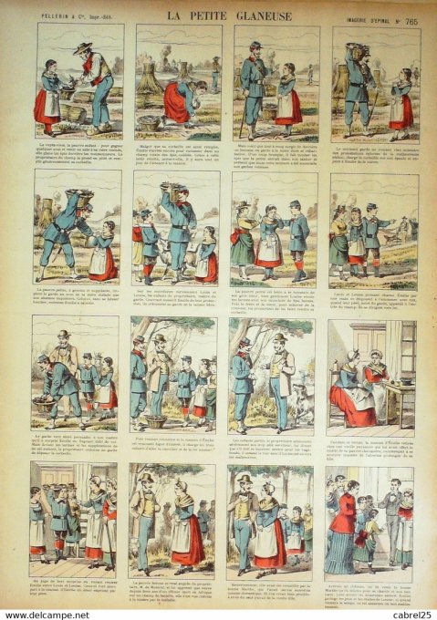 La Petite Glaneuse (Pellerin d'epinal)