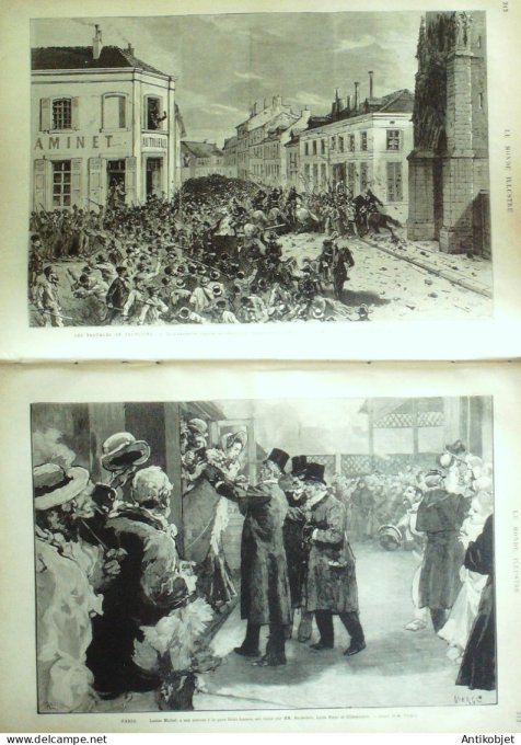 Le Monde illustré 1880 n°1234 Tourcoing (59) Louise Michel Baudry-d'Asson