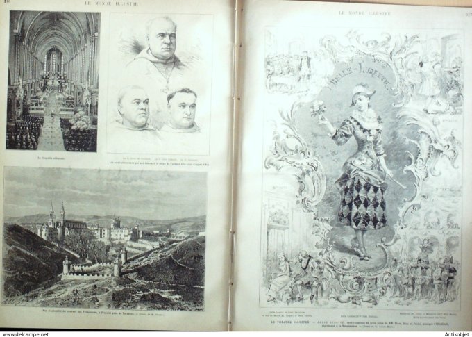 Le Monde illustré 1880 n°1234 Tourcoing (59) Louise Michel Baudry-d'Asson