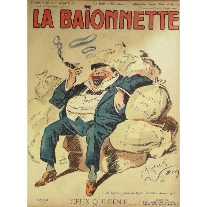 La Baïonnette 1917 n°113 (Ceux qui s'en F.) RAB PALLIER NAM IRIBE MONTASSIER ORLAN