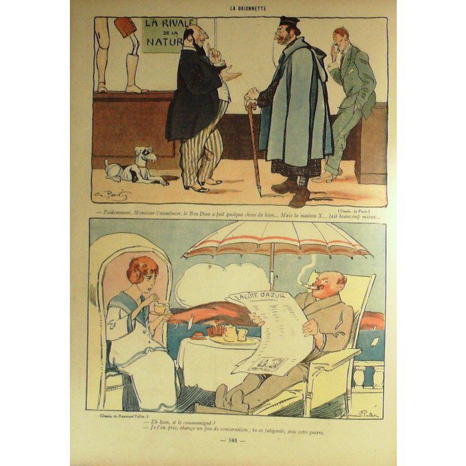 La Baïonnette 1917 n°113 (Ceux qui s'en F.) RAB PALLIER NAM IRIBE MONTASSIER ORLAN