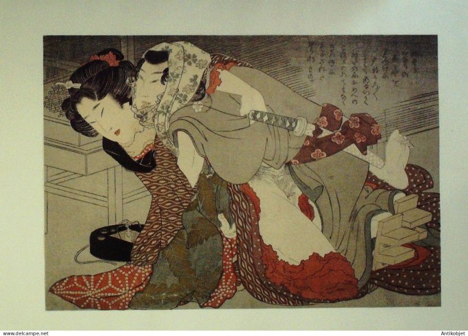 Estampe Japonaise scène érotique (Yeisbi Chubunsai 1756-1829)