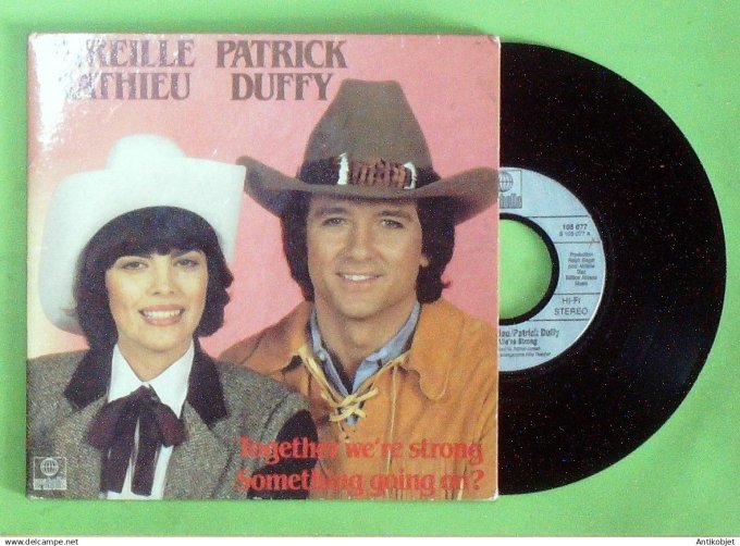 Mathieu Mireille & Duffy Patrick 45T EP  Together we're strong 1983
