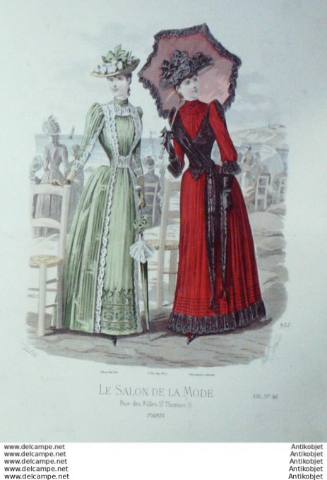 Gravure Mode Salon 1888 #  935 (Old Fashion plate)