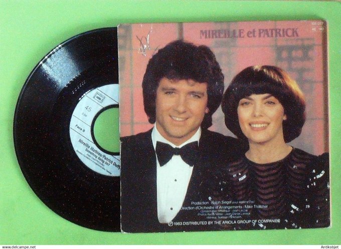 Mathieu Mireille & Duffy Patrick 45T EP  Together we're strong 1983