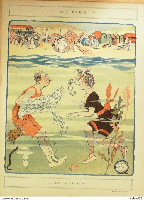 Le Rire 1909 n°342 Burret Faivre Dudouyt Morin Pierlis Guillaume Métivet Kikeriki
