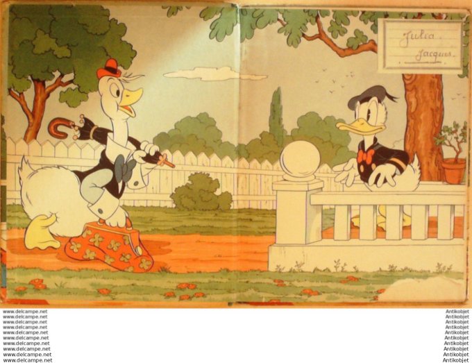 Walt Disney Donald et Gustave Hachette 1946 Eo