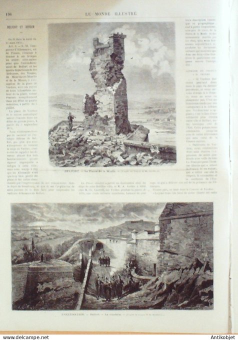 Le Monde illustré 1873 n°833 Verdun (55) Espagne Grenade Madrid Autriche Vienne Fontainebleau (77)