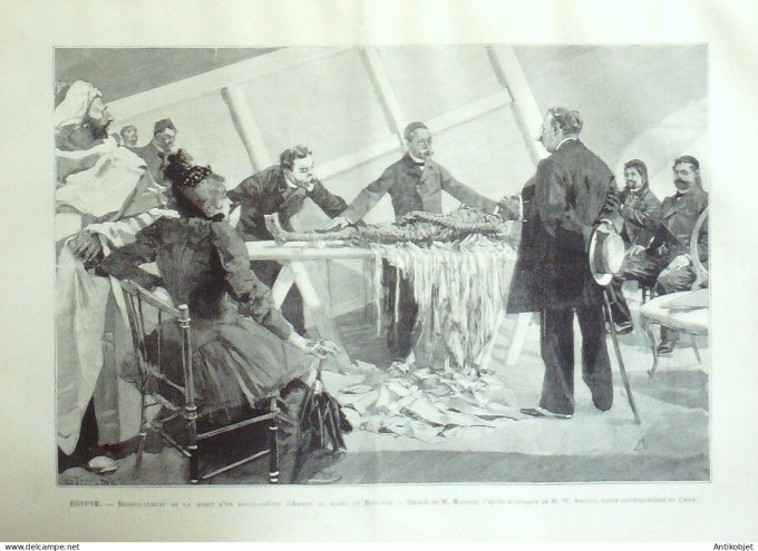Le Monde illustré 1891 n°1801 Rome Meaux (77) Egypte Boulacq Martinique cyclone VietNam Hanoi