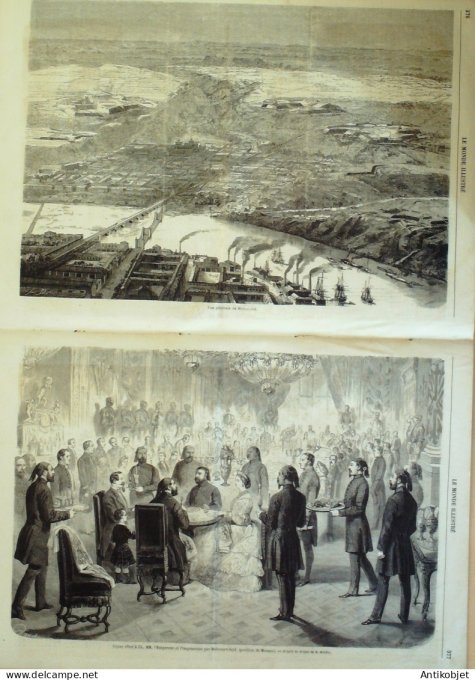 Le Monde illustré 1862 n°270 Mexique Benito Juarez Orizaba Niger Touaregs Terre Neuve Ile Triton Us 
