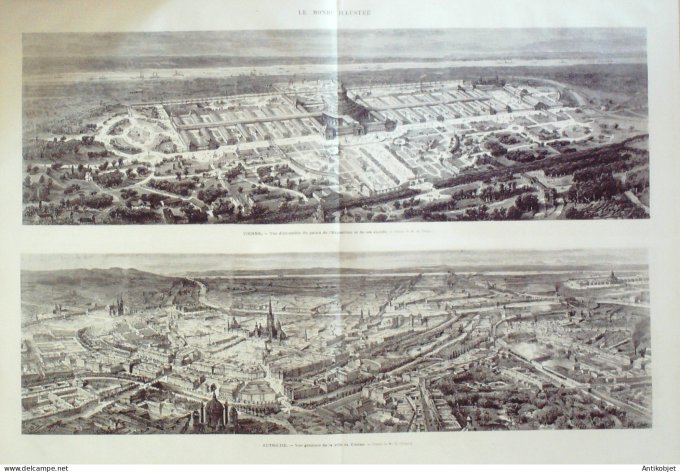 Le Monde illustré 1873 n°833 Verdun (55) Espagne Grenade Madrid Autriche Vienne Fontainebleau (77)