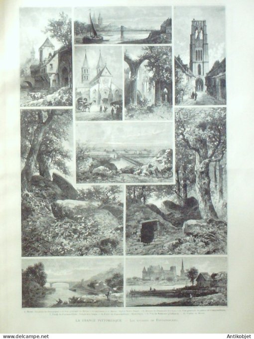 Le Monde illustré 1891 n°1801 Rome Meaux (77) Egypte Boulacq Martinique cyclone VietNam Hanoi