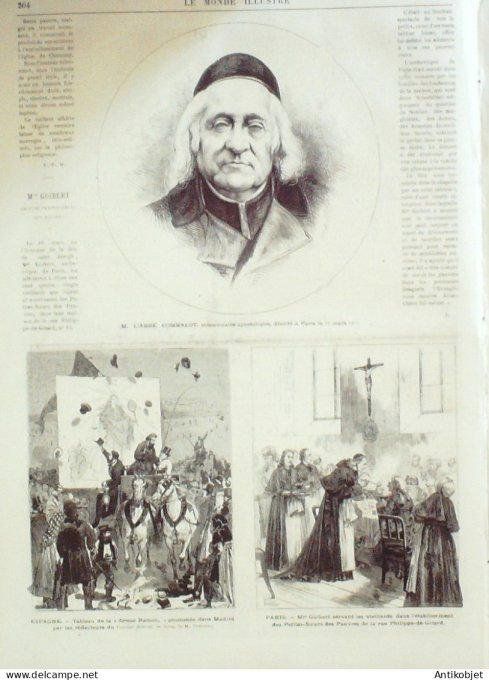 Le Monde illustré 1873 n°833 Verdun (55) Espagne Grenade Madrid Autriche Vienne Fontainebleau (77)