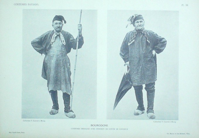 Bourgogne-Franche-Comté  Bresse Villageois 1875