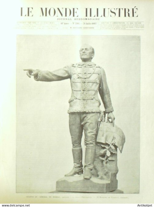 Le Monde illustré 1897 n°2105 Asnières (92) Annecy (74) Soudan Tombouctou Hoggars Sénégal Téviyne