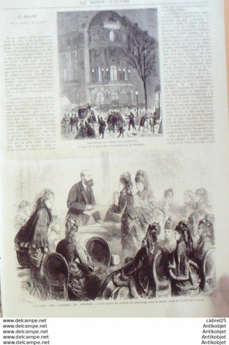 Le Monde illustré 1872 n°774 Nice (06) Angleterre Westminster Chelsea Vincennes (94) Italie Rome