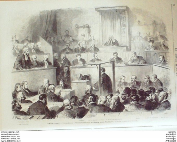 Le Monde illustré 1872 n°774 Nice (06) Angleterre Westminster Chelsea Vincennes (94) Italie Rome