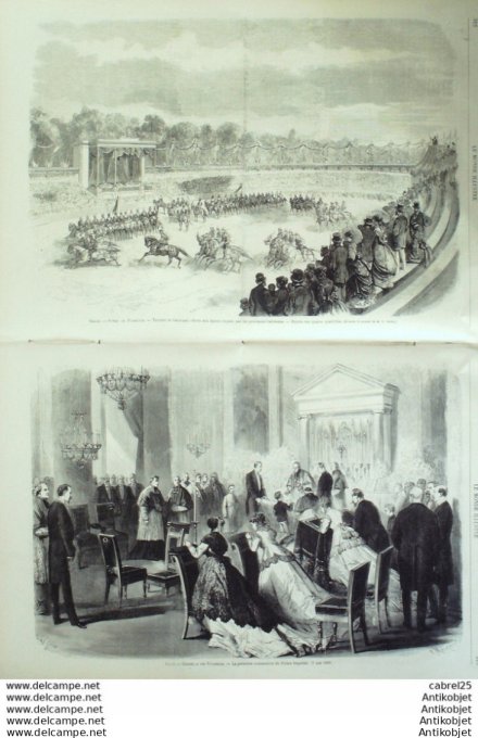 Le Monde illustré 1867 n°579 Italie Florence Joutes Sur L'arno Usa L'erie