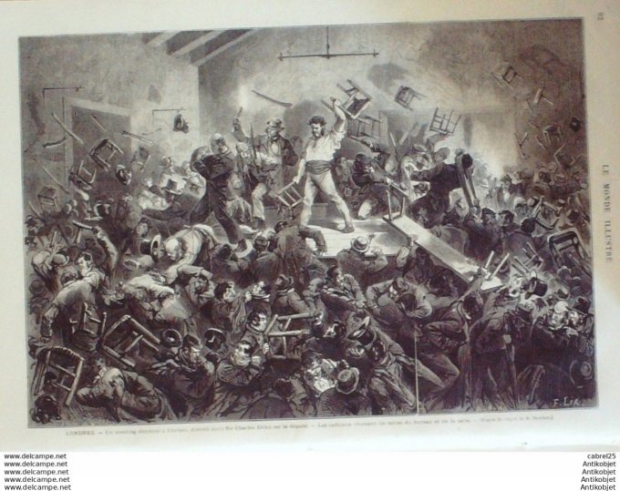 Le Monde illustré 1872 n°774 Nice (06) Angleterre Westminster Chelsea Vincennes (94) Italie Rome