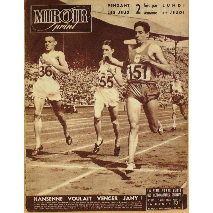 Miroir Sprint 1948 n° 115 2/8 ZATOPIK STEELE COCHRAN WINTER COCHRAN OSTERMEYER DAUT