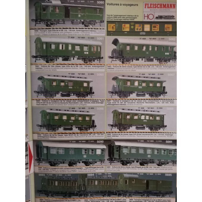 Catalogue FLEISCHMANN chemins de fer Ho LOCOMOTIVES 1983-84