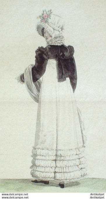 Costume Parisien 1816 # 1602 Robe perkale