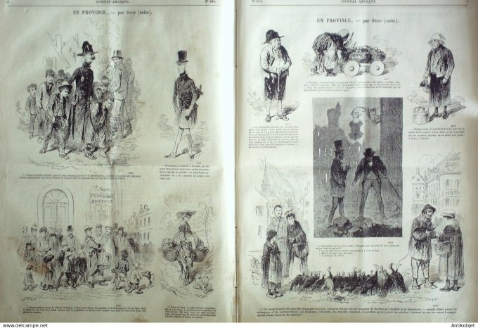 Le Journal Amusant 1874 #  939 Souvenirs d'auberge par Grevin