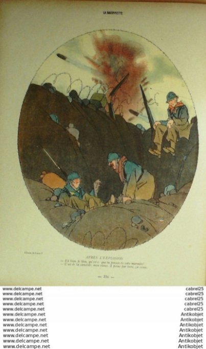 La Baionnette 1916 # 044 (Les Bleuets) Cappiello Gastyne Allier Barcet