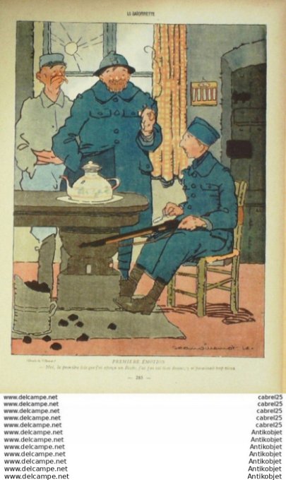 La Baionnette 1916 # 044 (Les Bleuets) Cappiello Gastyne Allier Barcet