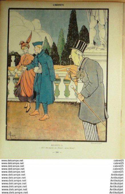 La Baionnette 1916 # 044 (Les Bleuets) Cappiello Gastyne Allier Barcet