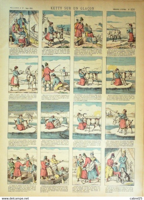 Ketty Sur Un Glacon (Pellerin d'epinal)