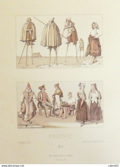 France (64) PAU Costumes BEARN NAVARRE BIGORRE BUGARD BIARRITZ BAYONNE ST JEAN de LUZ