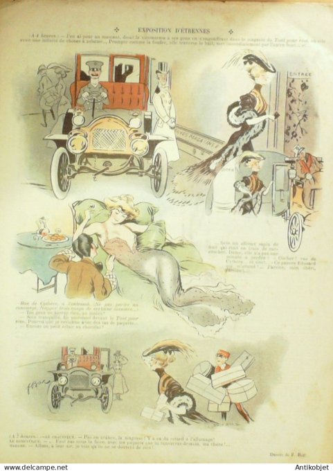 Le Rire 1905-12-30 # 152 Journal humoristique Ed.Originale M.Rouvier