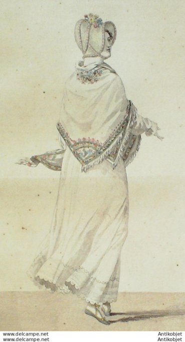 Costume Parisien 1812 # 1250 Chapeau phrygien en sparterie