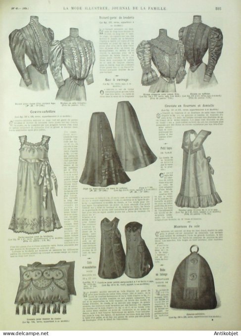 La Mode illustrée journal 1905 n° 49 Costume tailleur