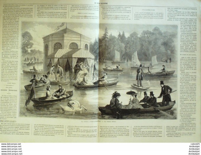 Le Monde illustré 1862 n°272 Espagne Madrid Fontainebleau (77) Bordeaux (33) Italie Turin