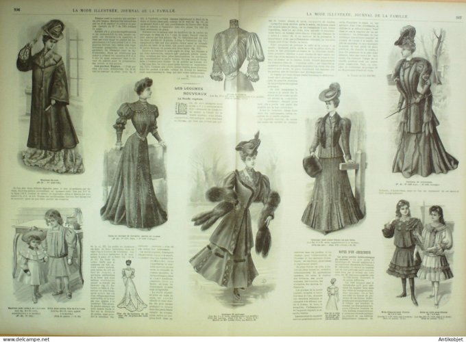 La Mode illustrée journal 1905 n° 49 Costume tailleur