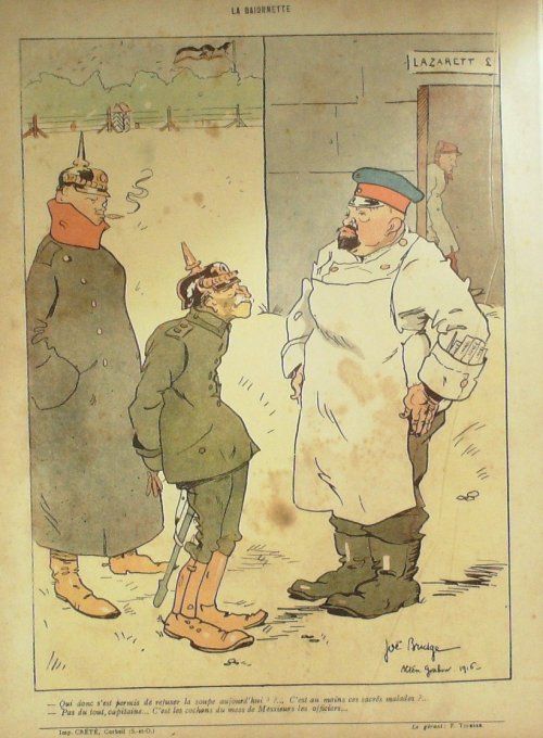 La Baïonnette 1917 n°117 (Revue chez les boches) BRIDGE Joe