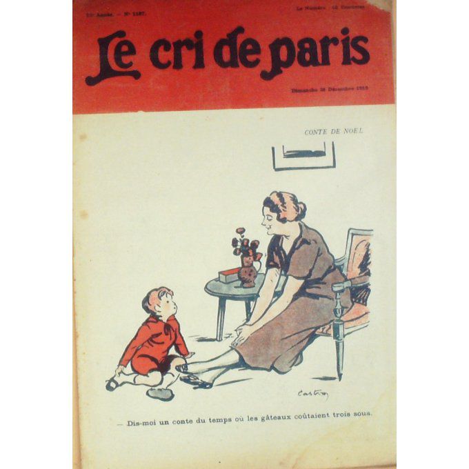 Le Cri de Paris 1919 n° 1187 VICTOR HUGO RICHEPIN VANNI MARCOUX JEAN PERIER