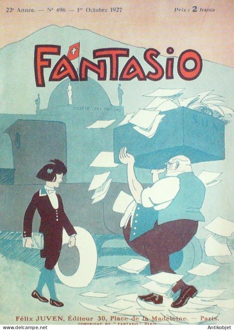 Fantasio 496 1927 Boeckeny Bonnotte Jodelet Vallet Vivien Bernard