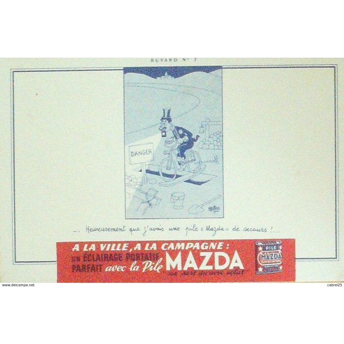 Buvard MAZDA Eclairage