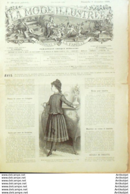 Journal + Patron Mode illustrée  1888 # 50 (with Pattern)